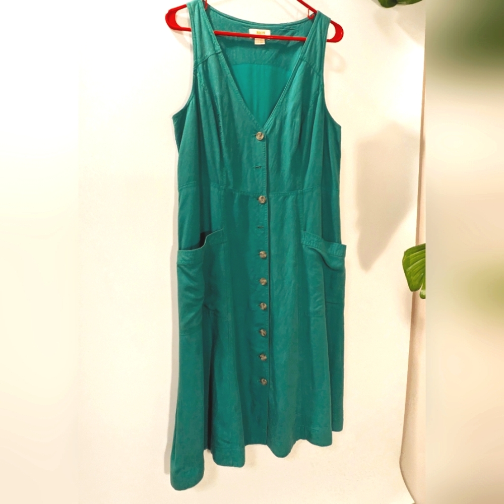 Maeve by Anthropologie button front jumper dress